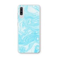 Waterverf blauw: Samsung Galaxy A70 Transparant Hoesje Waterverf blauw: Samsung Galaxy A70 Transparant Hoesje