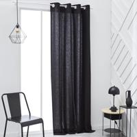 Gordijn met oogjes - 140x240 - houtskool - Vandaag essentieel - 356503