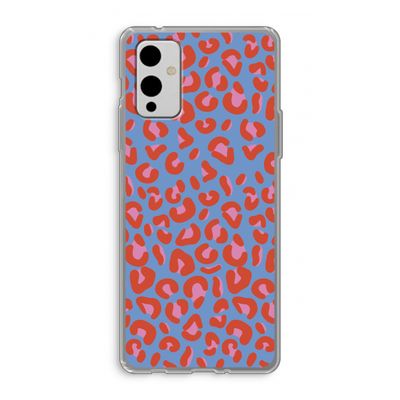 Leopard blue: OnePlus 9 Transparant Hoesje