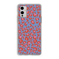 Leopard blue: OnePlus 9 Transparant Hoesje