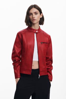Mao-kraag jack - RED - L