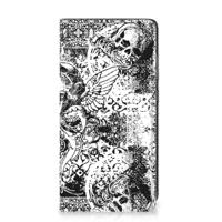 Mobiel BookCase Samsung Galaxy A52 Skulls Angel - thumbnail