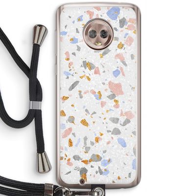 Terrazzo N°8: Motorola Moto G6 Transparant Hoesje met koord