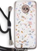 Terrazzo N°8: Motorola Moto G6 Transparant Hoesje met koord
