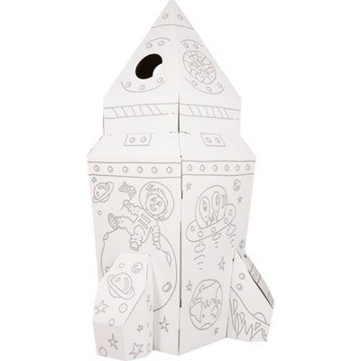 Bouwpakket raket speelhuisje van karton