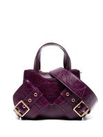 BIASIA petit sac à main en cuir - Violet - thumbnail