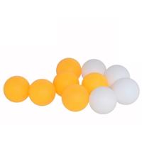 Tafeltennisballen pakket - 20x ronde balletjes - kunststof - geel en wit - pingpong