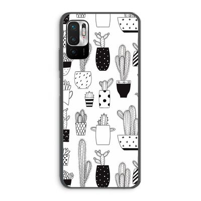 Cactusmotief: Xiaomi Redmi Note 10 5G Transparant Hoesje