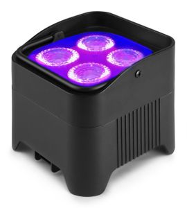 BeamZ BBP94W accu Uplight met 4x 12W LED&apos;s en draadloze DMX