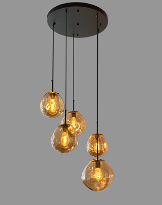 Hanglamp Drogon getrapt 5L in 3 kleuren