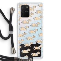 Ponys: Samsung Galaxy S10 Lite Transparant Hoesje met koord