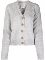 Maison Margiela cardigan boutonné à effet usé - Gris