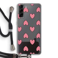 Ondersteboven verliefd: Samsung Galaxy S21 Plus Transparant Hoesje met koord