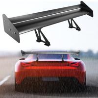 Universele aluminium 130cm GT Wing Trunk zwarte spoiler dubbeldeks set- zwart