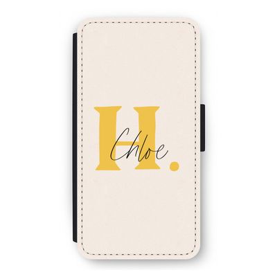 Amber Script: iPhone 12 Pro Flip Hoesje