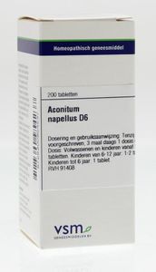 VSM Aconitum napellus D6 (200 tab)