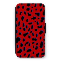 Red Leopard: iPhone 12 mini Flip Hoesje