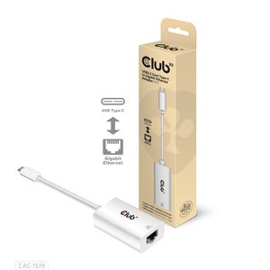 club3D Adapter USB 3.2 Typ C - RJ-45 Adapter 10 / 100 / 1000 MBit/s USB-C, RJ45