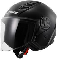 LS2 jethelm "of616 airflow ii solid" helmet airflow ii of6 solid black gr. xxl