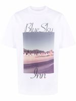 BLUE SKY INN t-shirt à imprimé photographique - Blanc