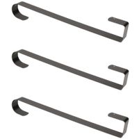 Set van 3x stuks kerst kransen deurhangers/haken 38 cm metaal