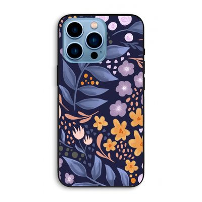 Flowers with blue leaves: iPhone 13 Pro Max Biologisch afbreekbaar hoesje