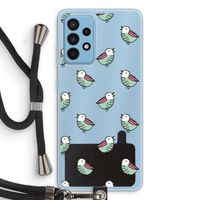 Vogeltjes: Samsung Galaxy A52 Transparant Hoesje met koord