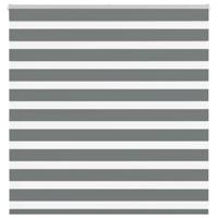 Zebra rolgordijn 140x100 cm stofbreedte 135,9 cm donkergrijs