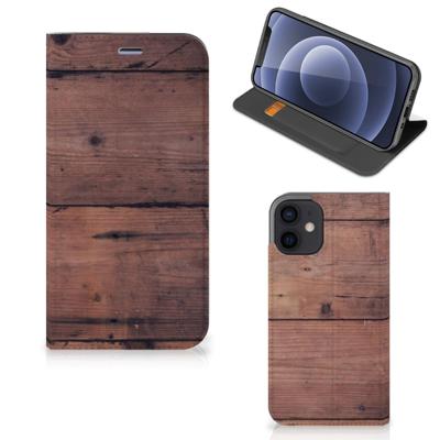 iPhone 12 Mini Book | Wallet Case | Old Wood