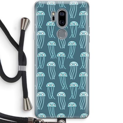 Kwallie: LG G7 Thinq Transparant Hoesje met koord