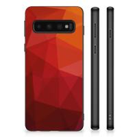 Grip Case voor Samsung Galaxy S10 Polygon Red