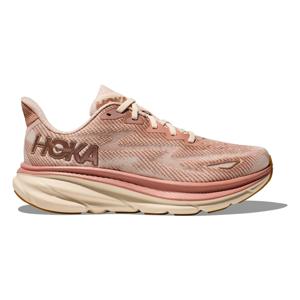 Hoka Clifton 9 hardloopschoenen roze/beige dames 38