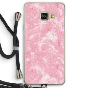 Abstract Painting Pink: Samsung Galaxy A3 (2016) Transparant Hoesje met koord