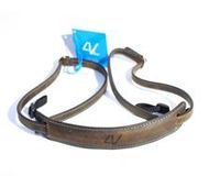 4V Design Lusso Slim Neck Strap Washed Tuscany Leather Green/Cyan