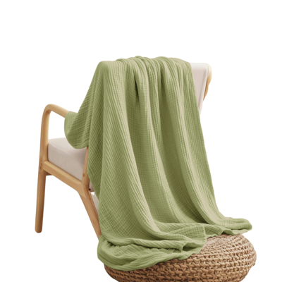 Mousseline deken | Lichtgroen | 150x200 cm