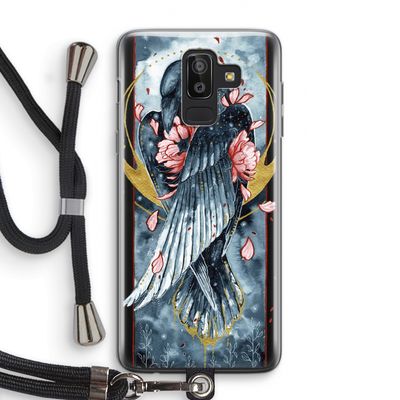 Golden Raven: Samsung Galaxy J8 (2018) Transparant Hoesje met koord