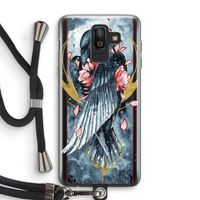 Golden Raven: Samsung Galaxy J8 (2018) Transparant Hoesje met koord