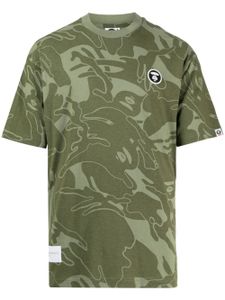 AAPE BY *A BATHING APE® t-shirt en coton à imprimé camouflage - Vert