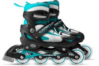 Skids control Carbone inline skates semi-softboot verstelbaar zwart maat 34-37 - thumbnail