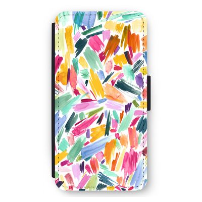 Watercolor Brushstrokes: iPhone 11 Pro Max Flip Hoesje