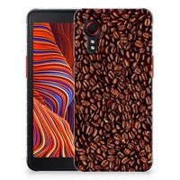Samsung Galaxy Xcover 5 Siliconen Case Koffiebonen - thumbnail