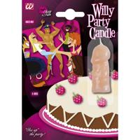 Piemel kaars - 5 cm - penis fun kaars - vrijgezellenfeest taart decoratie