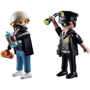 Playmobil DuoPacks DuoPack politieagent en graffiti spuiter - 70822