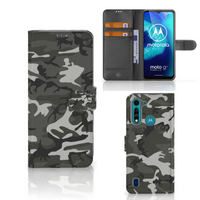 Motorola G8 Power Lite Telefoon Hoesje Army Light - thumbnail