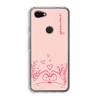 Love is in the air: Google Pixel 3a Transparant Hoesje