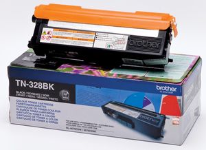 Brother toner, 6.000 pagina&apos;s, OEM TN-328BK, zwart