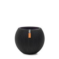 Vaas bol Groove 13x10 zwart - Capi europe