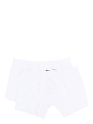 Zegna lots de 2 boxers à taille logo - Blanc