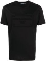 Dolce & Gabbana t-shirt en coton à logo embossé - Noir