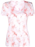 Majestic Filatures t-shirt à imprimé marbré - Rose